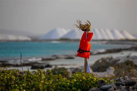 Bonaire kustlijn en stijgende zeespiegel