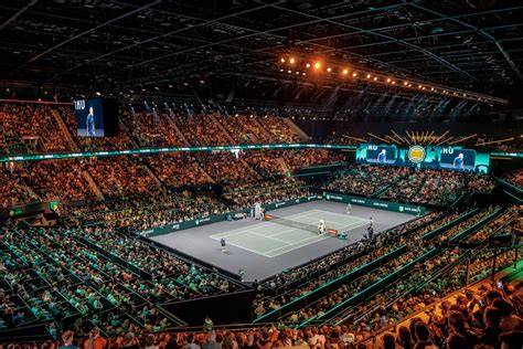 tenniswedstrijden tijdens open toernooi