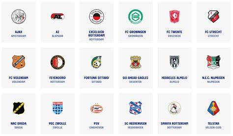 Eredivisie clubs logo overzicht