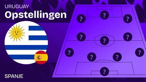 Opstellingen Spanje Frankrijk voetbalveld