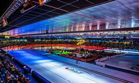Thialf schaatsbaan tijdens kwalificatietoernooi