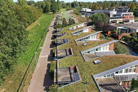 Klimaatadaptieve woonwijk met groene daken