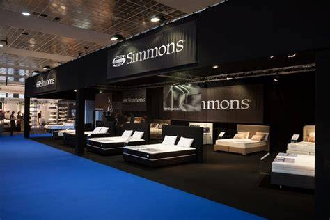 Showroom met bedden en matrassen